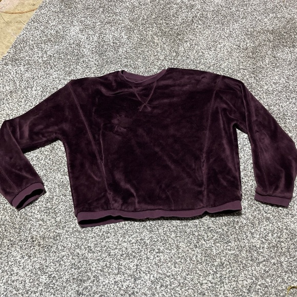 Athleta Girl Feelin' Great 2.0 Girls Sweatshirt L 12 Purple Soft Note - Picture 1 of 11